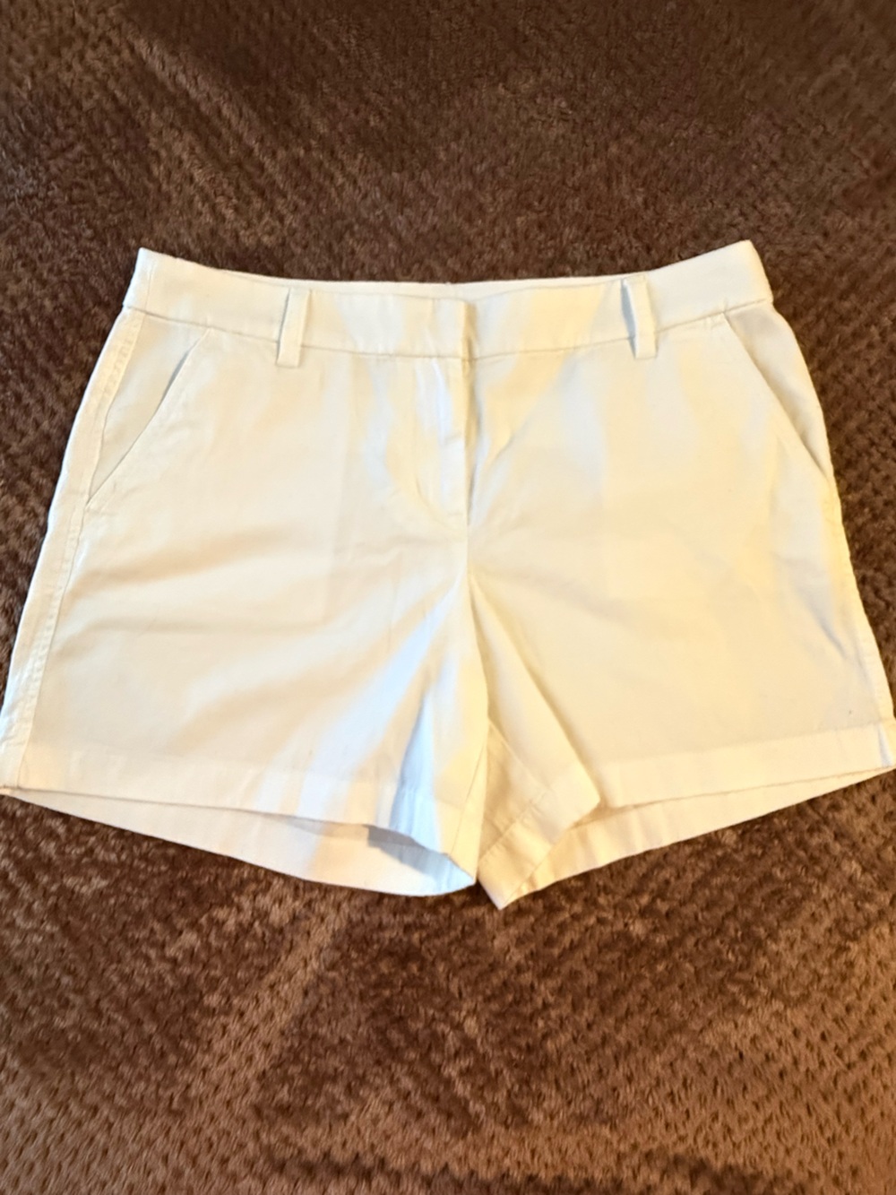 J. Crew Cream Cotton Blend Bermuda Shorts